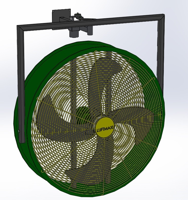 Ventilador Axial Industrial VL800 - T6 | Parede Oscilante