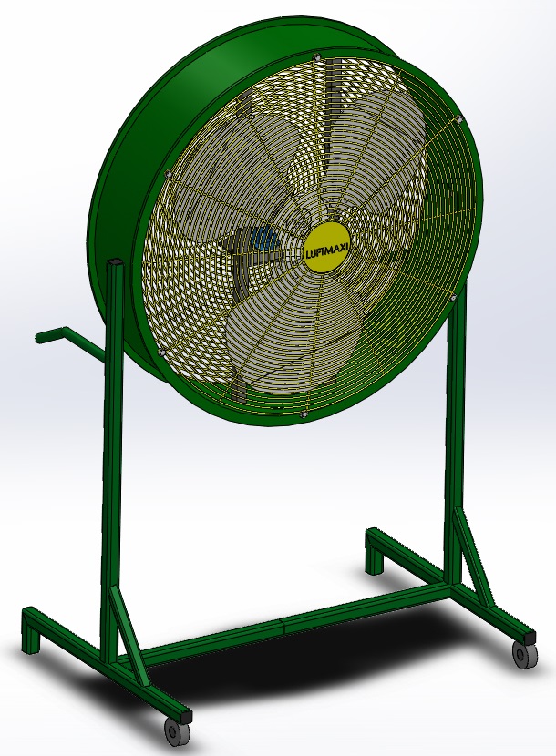 Ventilador Axial Industrial VL830 - T4 | Suporte Móvel